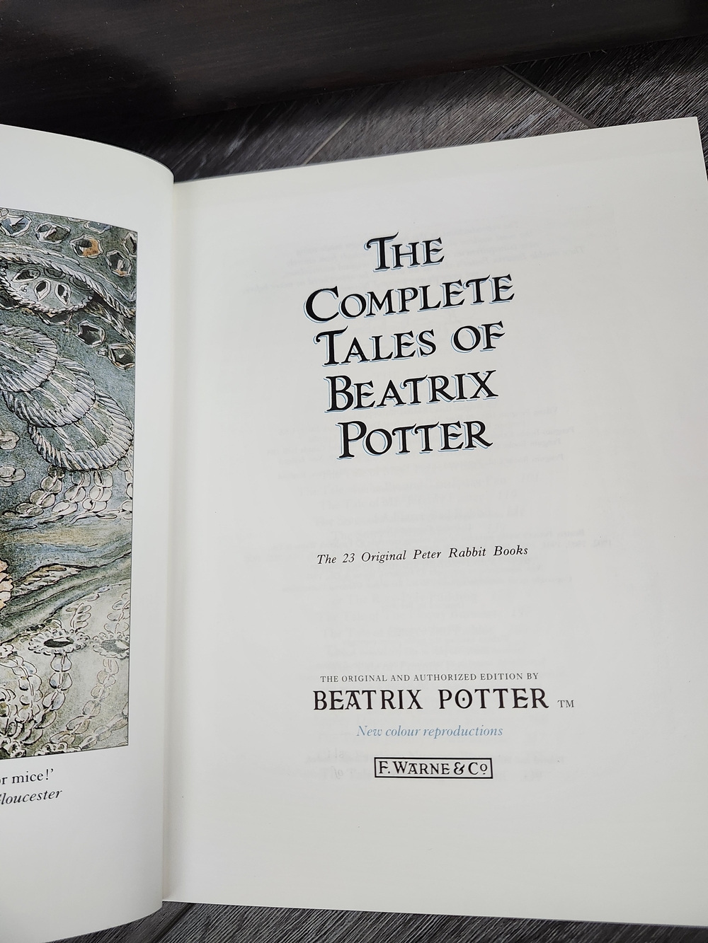 The Complete Tales Of Beatrix Potter HARD COVER 1989